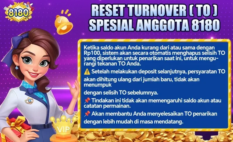 RESET TURNOVER (TO) SPESIAL ANGGOTA 8180
